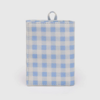 Snap Wallet in Light Blue Gingham