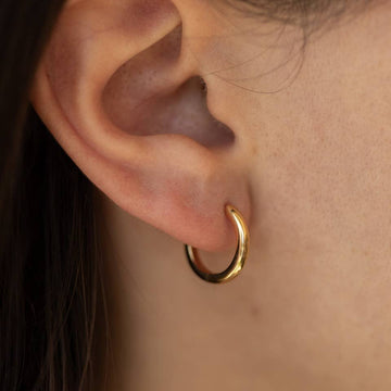 Small Hoop Earrings in Gold