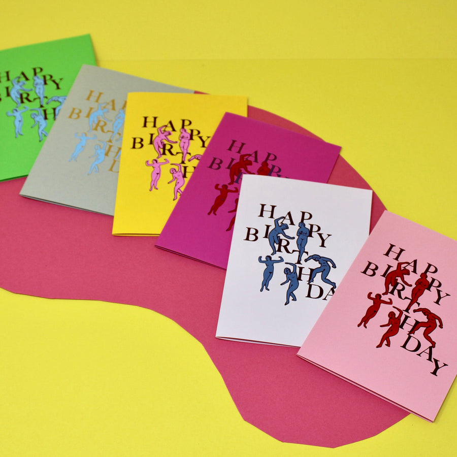 Dancing Women Happy Birthday Card