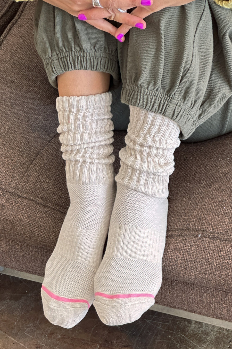 Ballet Socks in Oatmeal