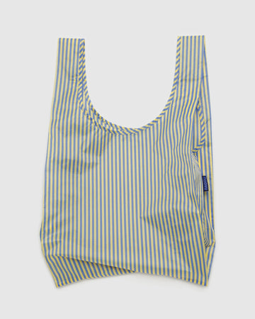Standard Baggu Reusable Bag in Blue Thin Stripe