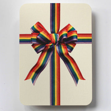 Rainbow Bow Greeting Card