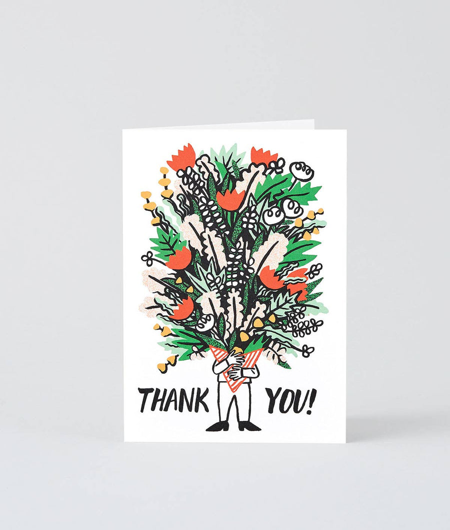 'bunch of Flowers' Thank You Card
