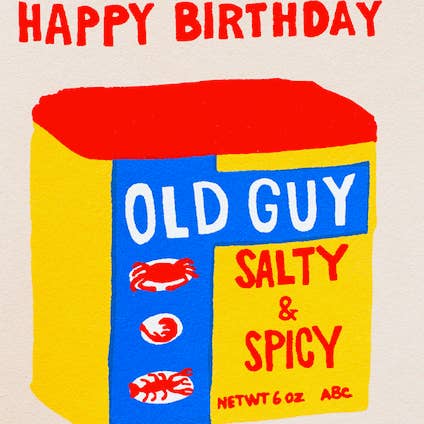 Old Guy Birthday Card