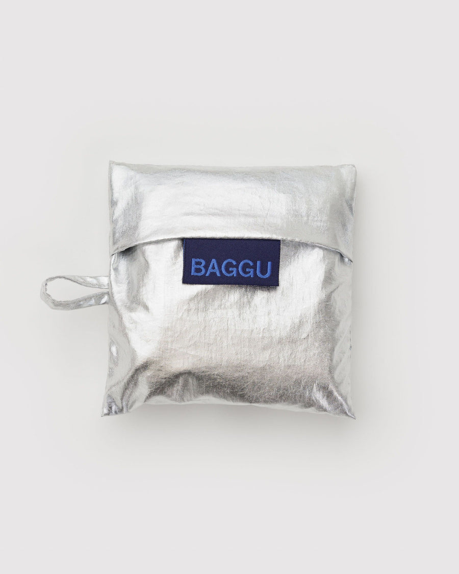 Baby Baggu in Chrome Metallic