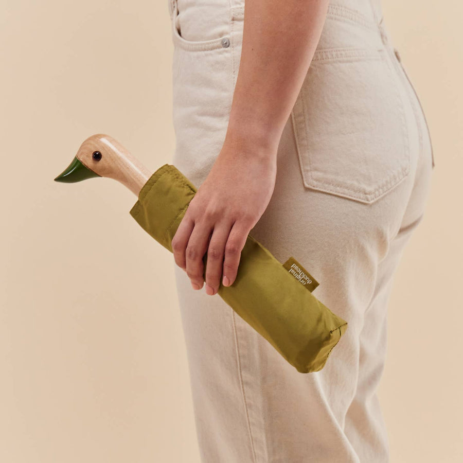 Olive Compact Eco-Friendly Duckhead Umbrella