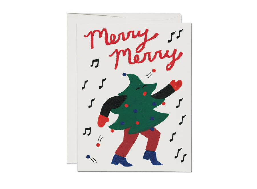 Merry Merry Dancing Tree Card