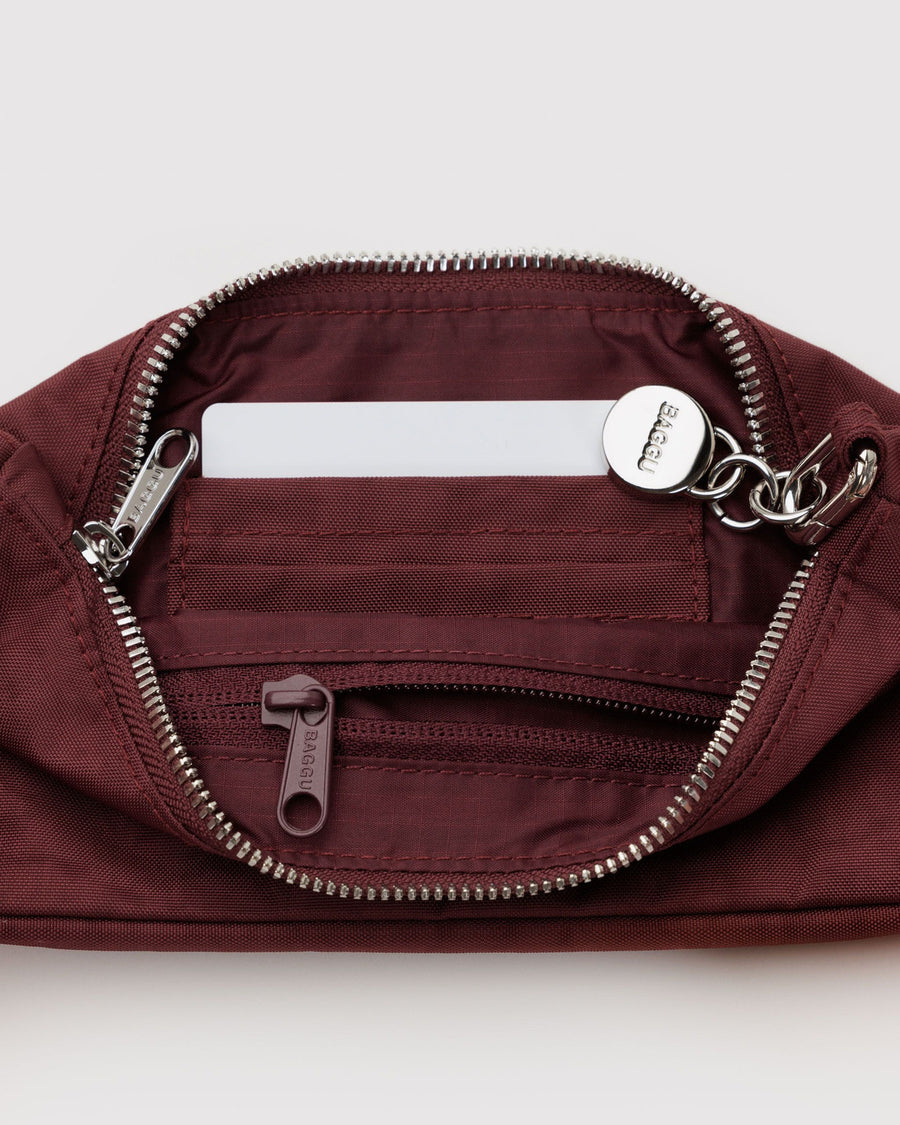 Nylon Pochette in Mahogany