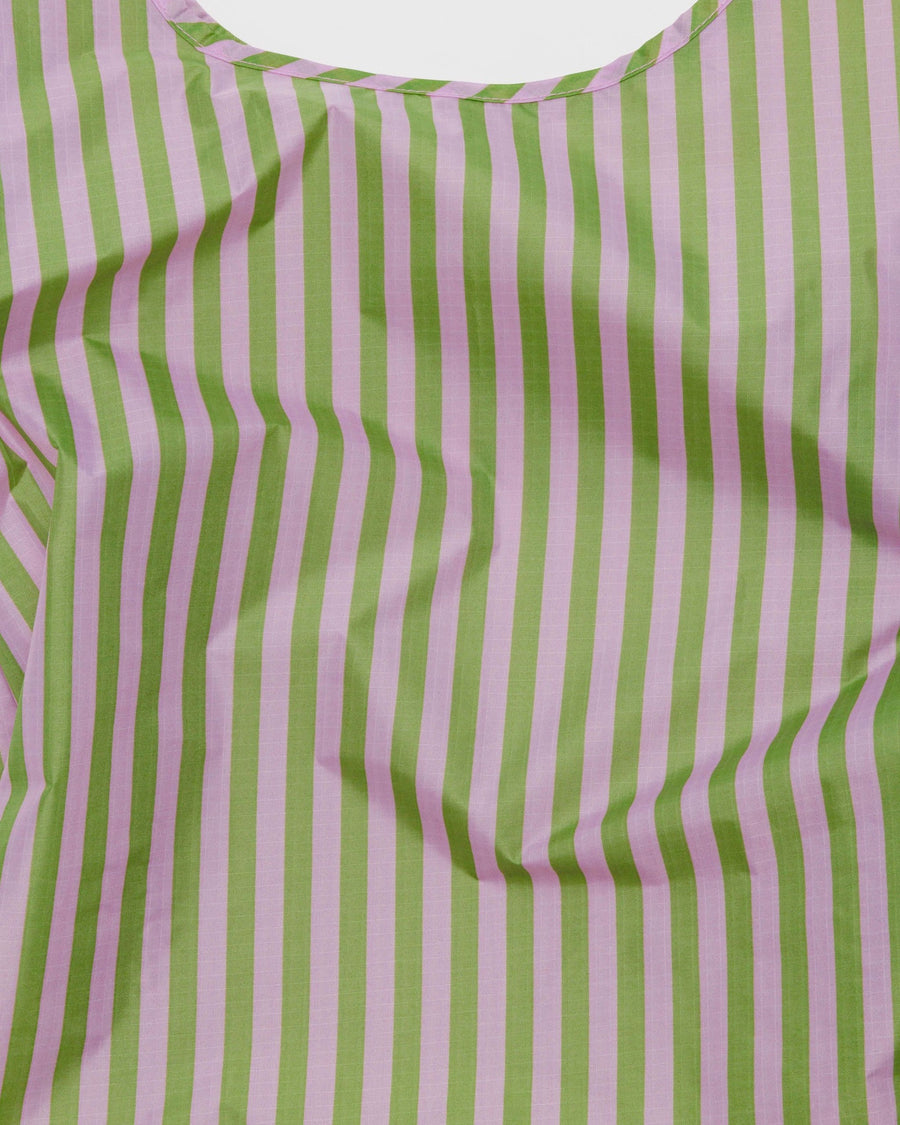 Standard Baggu Reusable Bag in Avocado Candy Stripe