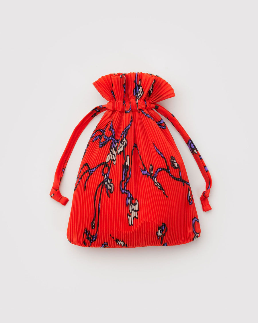 Pleated Baggu in Red Snapdragon