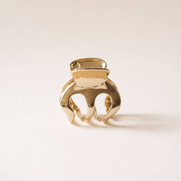 Gold Urn Metal Hair Claw Clip