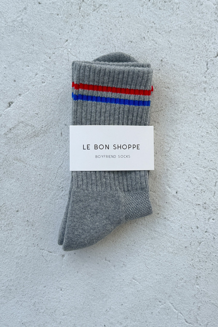 Boyfriend Socks in True Grey