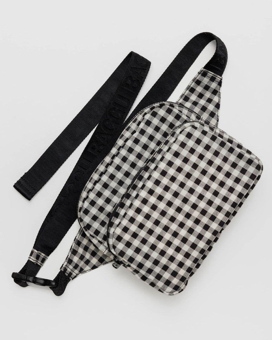 Fanny Pack in Black & White Gingham