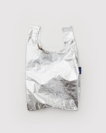 Baby Baggu in Chrome Metallic