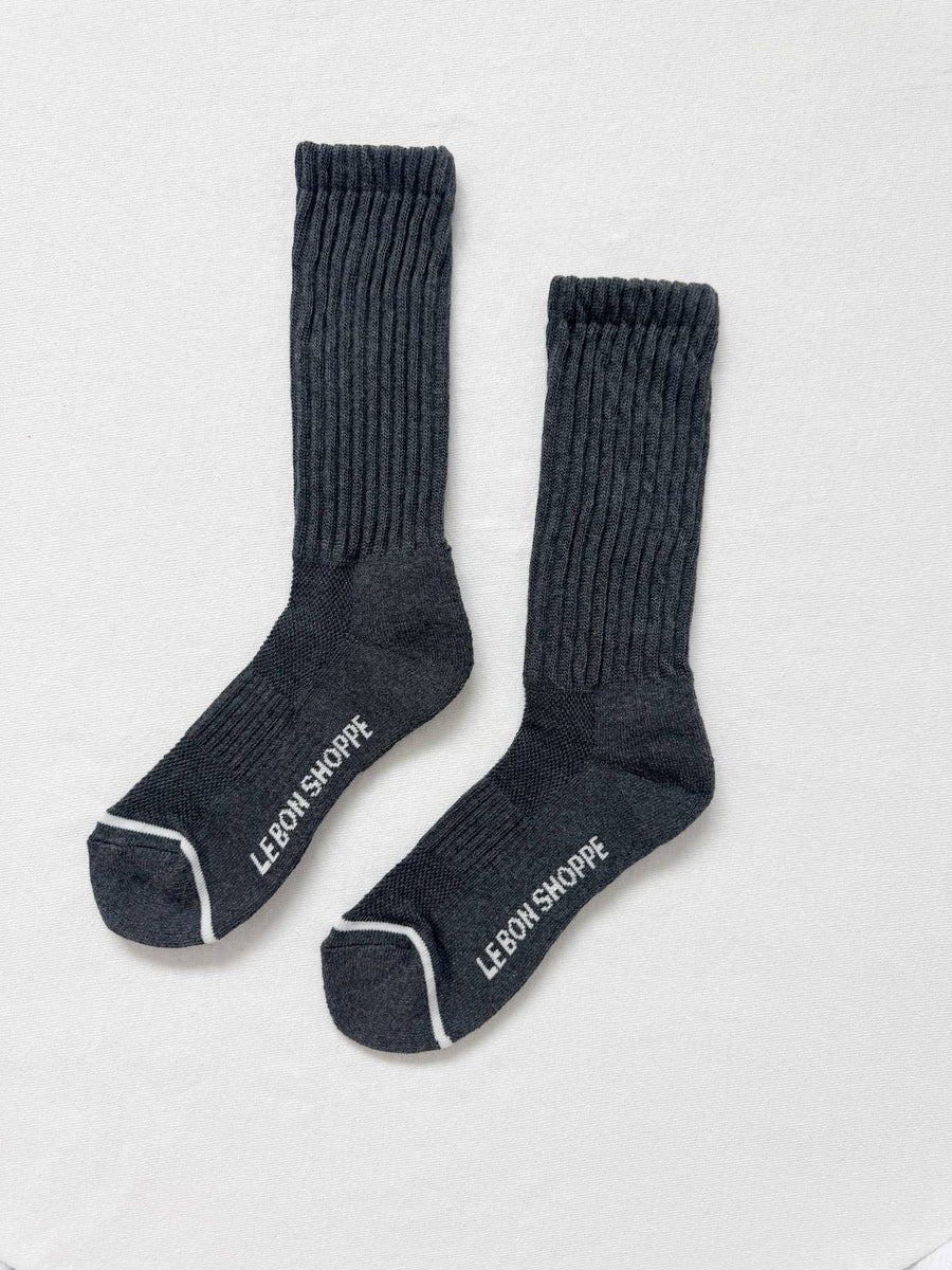 Ballet Socks in Charcoal