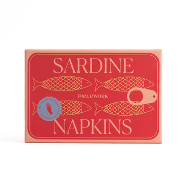 Sardine Cocktail Napkins, Set of 4