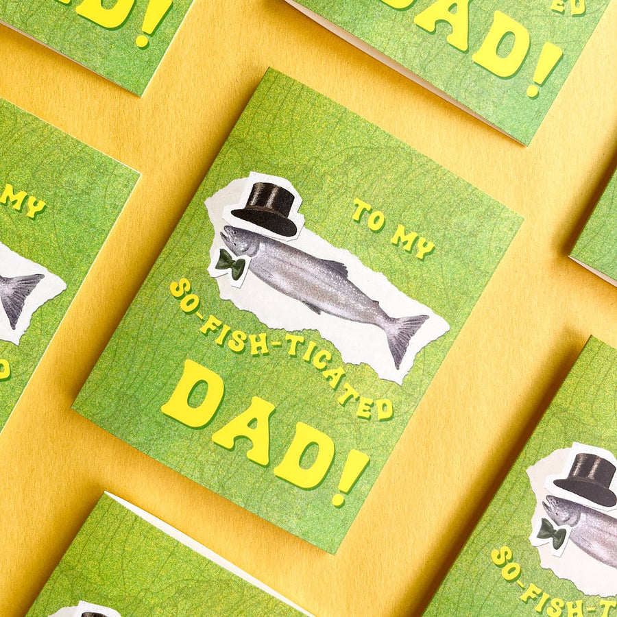 So-Fish-Ticated Dad Father's Day Card