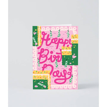 ‘Pink Birthday Cake ' Greetings Card