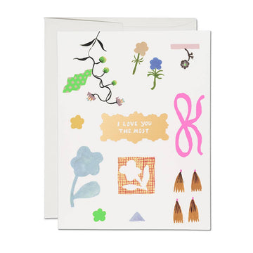 Petals and Blooms Love Greeting Card