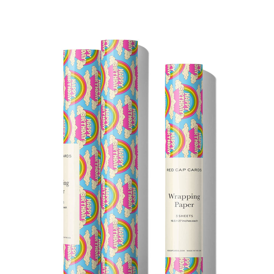 All Over Rainbows Birthday Wrapping Paper (in-store pickup only)