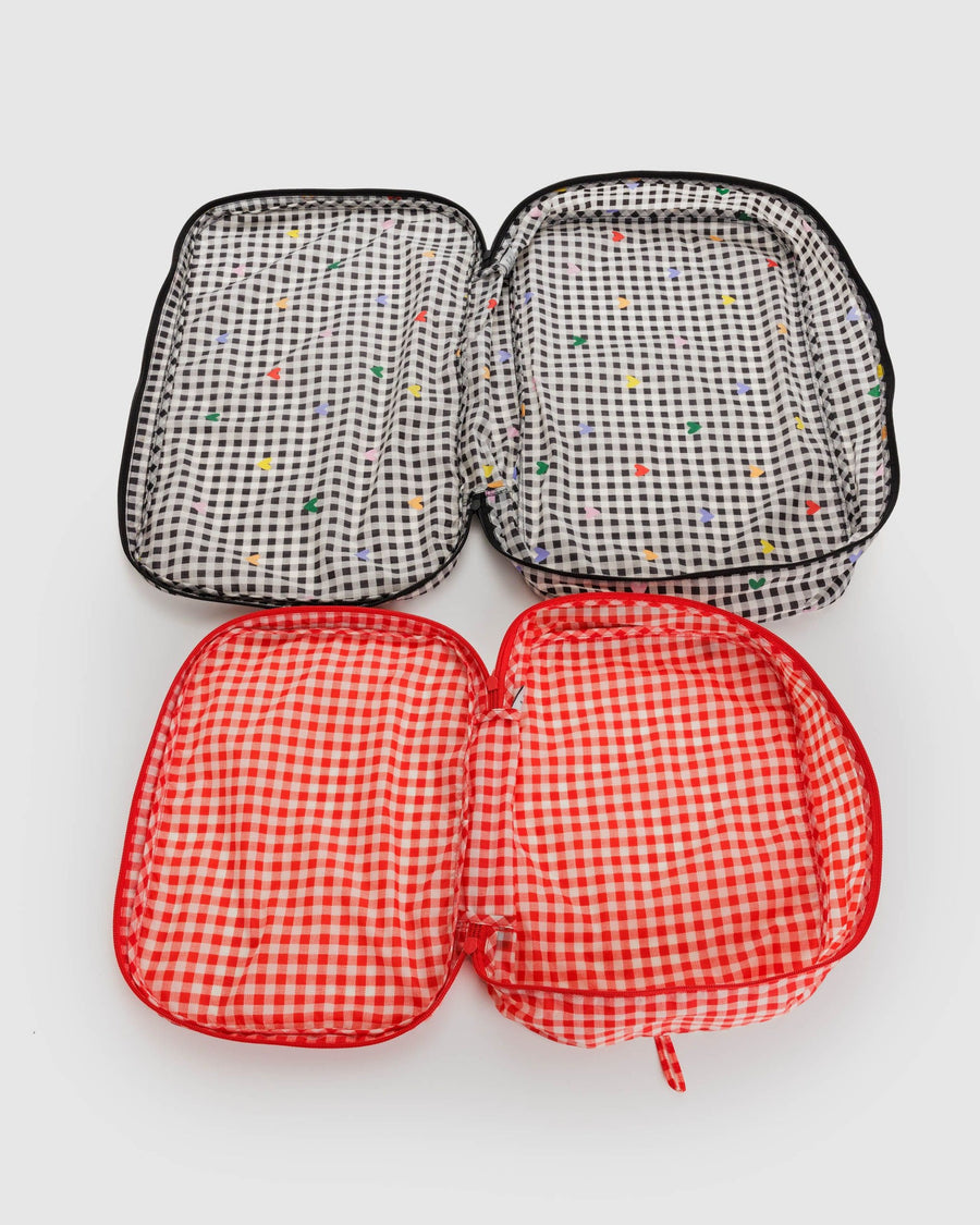 Large Packing Cube Set in Gingham