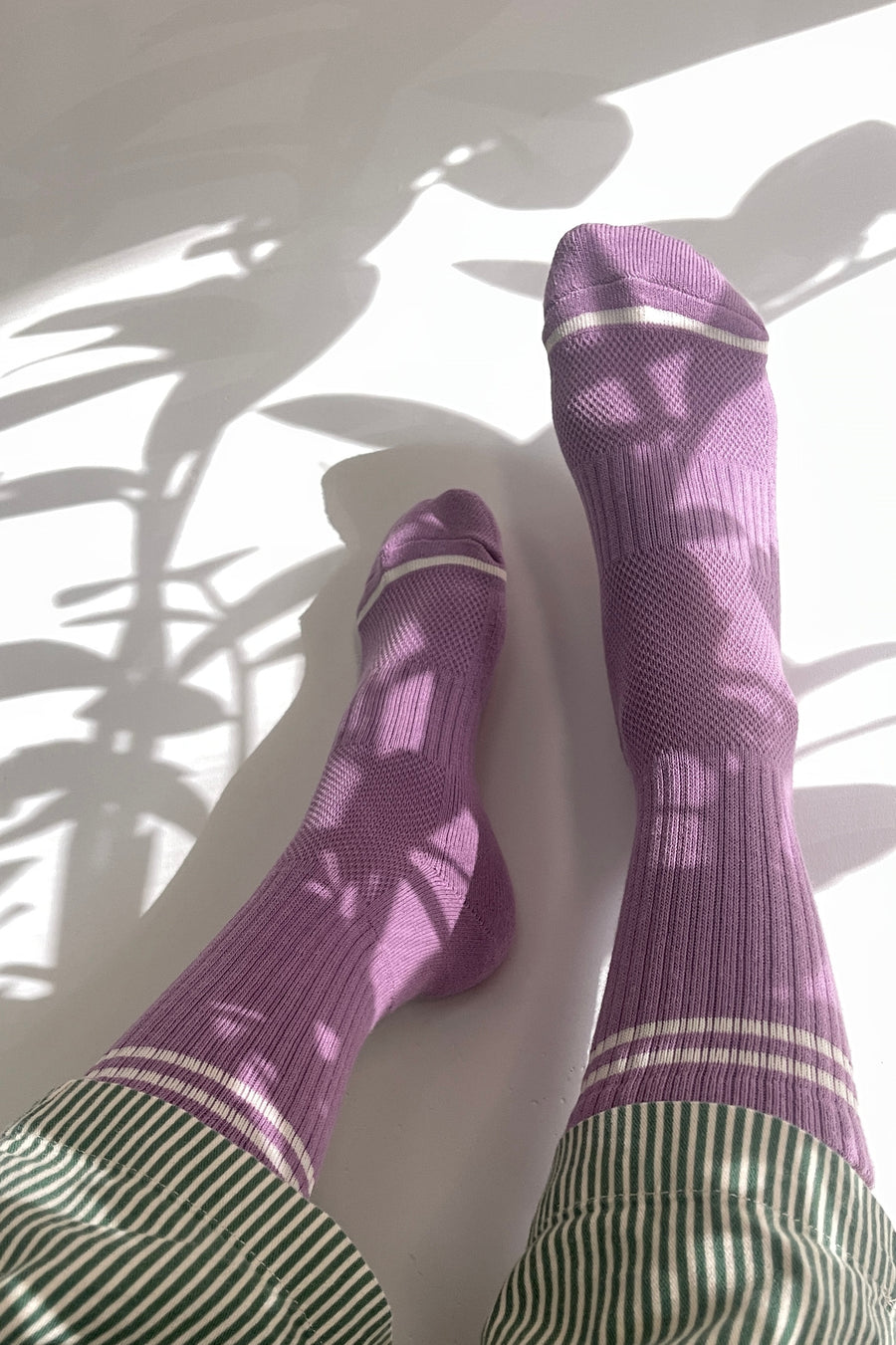 Boyfriend Socks in Grape