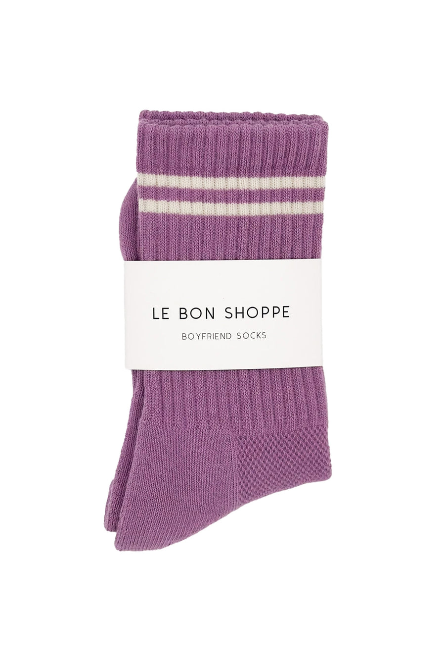 Boyfriend Socks in Grape