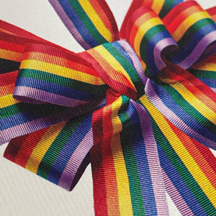 Rainbow Bow Greeting Card
