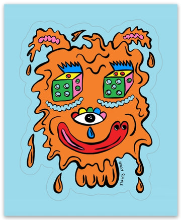 Drippy Teddy Sticker