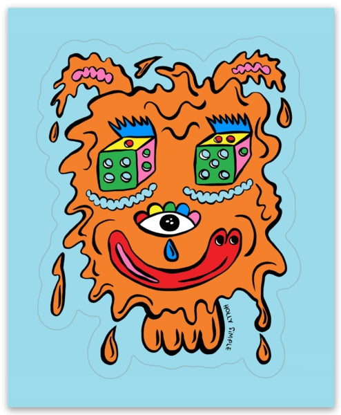 Drippy Teddy Sticker