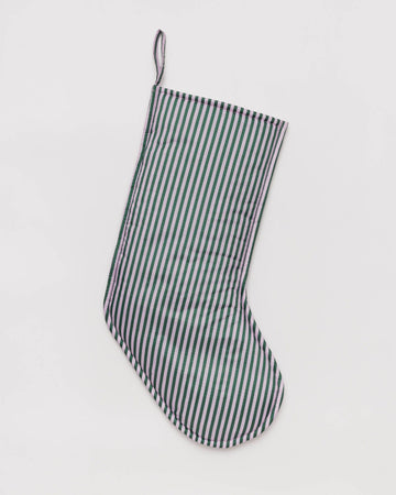 Lilac Candy Stripe Holiday Stocking