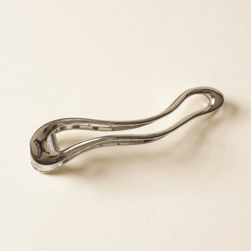 Silver Long Metal Hair Claw Clip