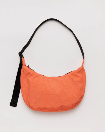 Medium Nylon Crescent Bag in Nasturtium