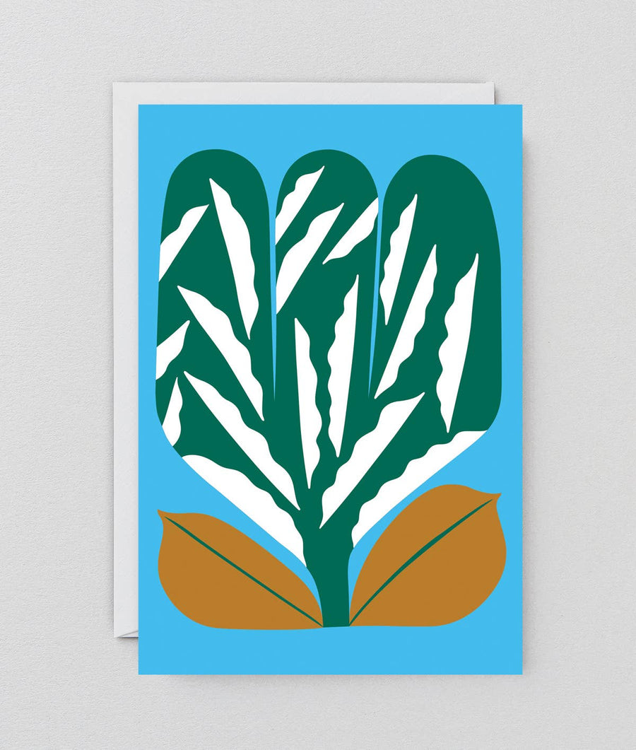 'green Flower' Art Card
