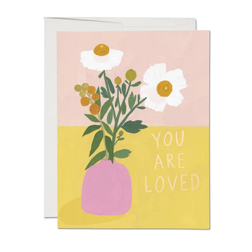 White Poppies Encouragement Greeting Card