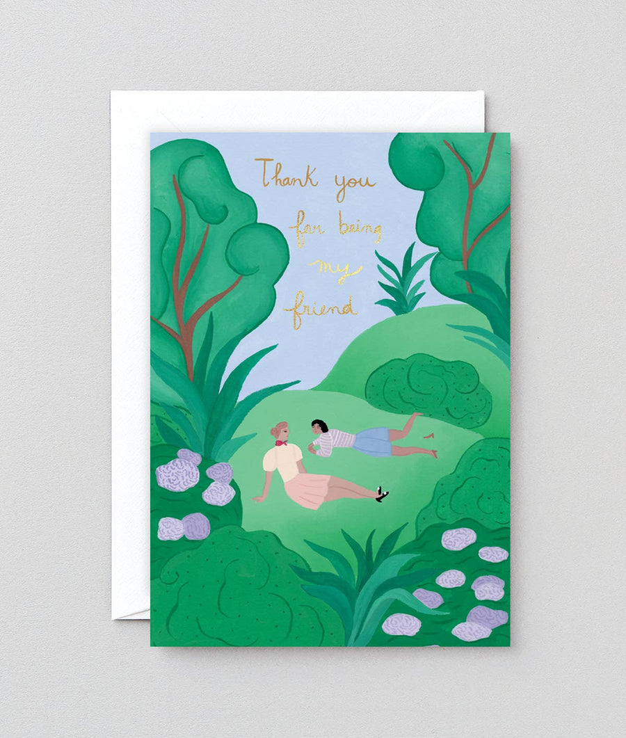'thank You For Being My Friend' Greetings Card