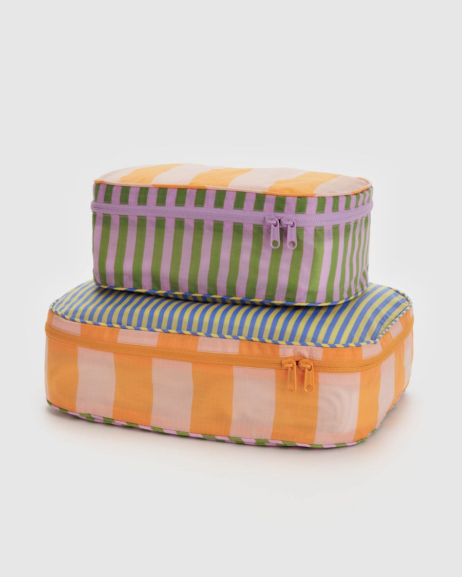 Packing Cube Set in Hotel Stripes