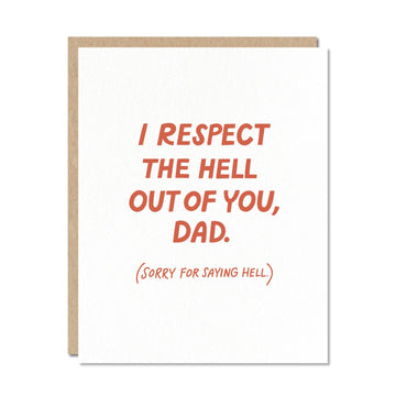 Respect Dad Father's Day Card