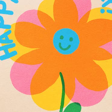 Birthday Flower Greeting Card