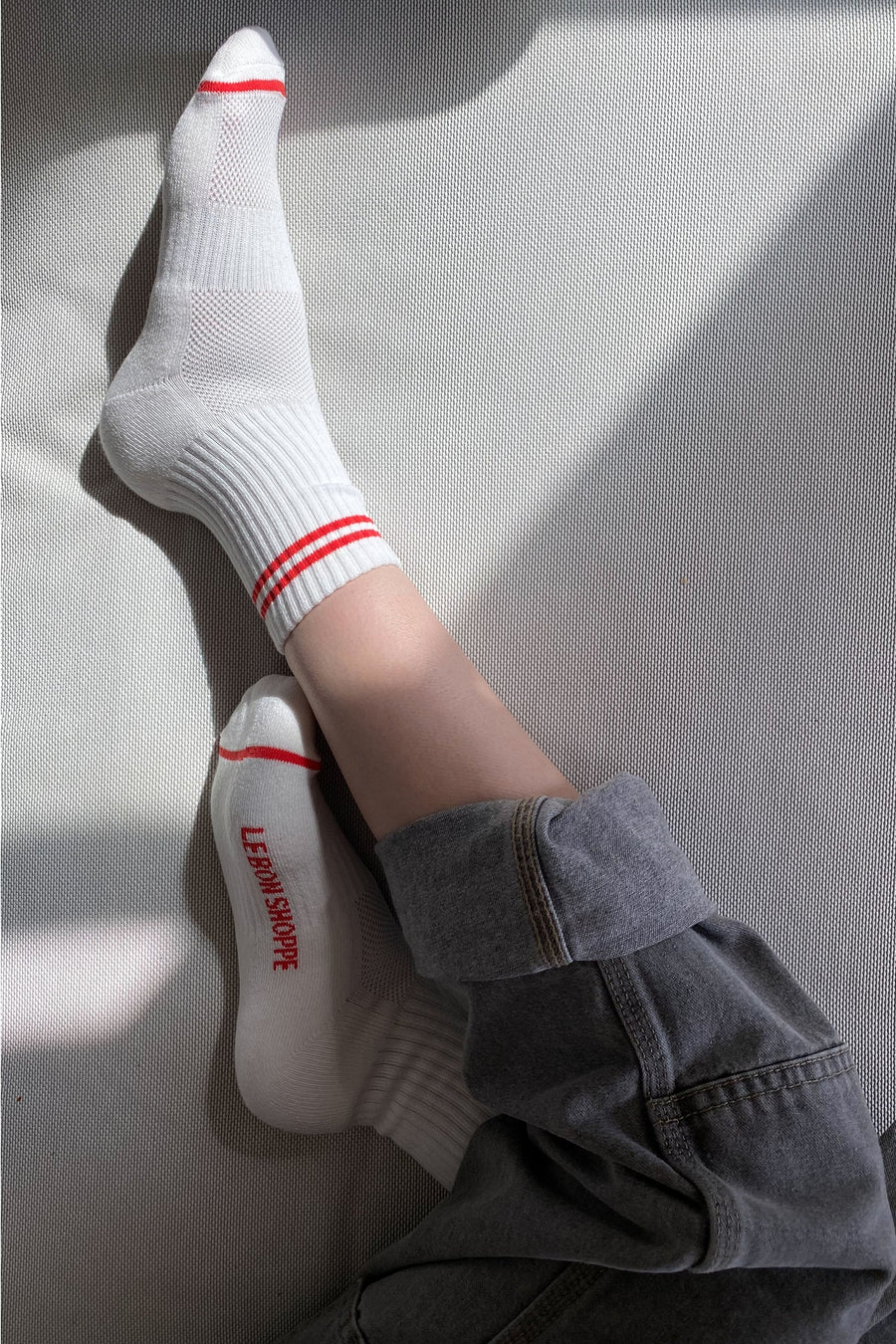 Boyfriend Socks in Clean White