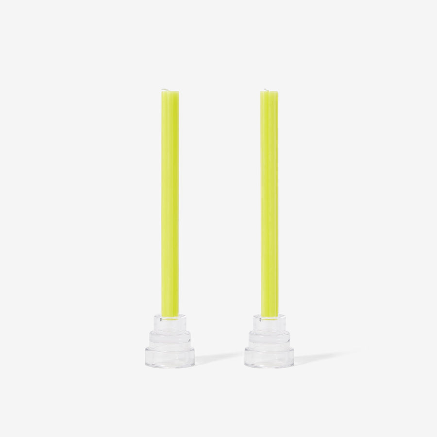 Dusen Dusen Taper Candles - Green Set of 2