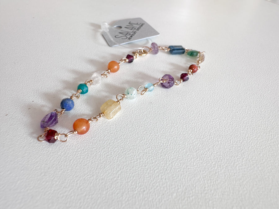 Mini Candy Rainbow Chain Bracelet