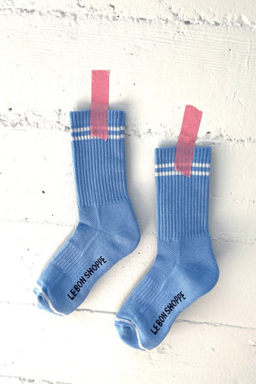 French Blue Boyfriend Socks