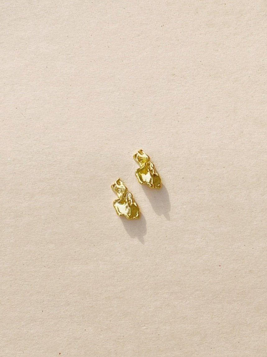 Melia Studs in Gold Vermeil