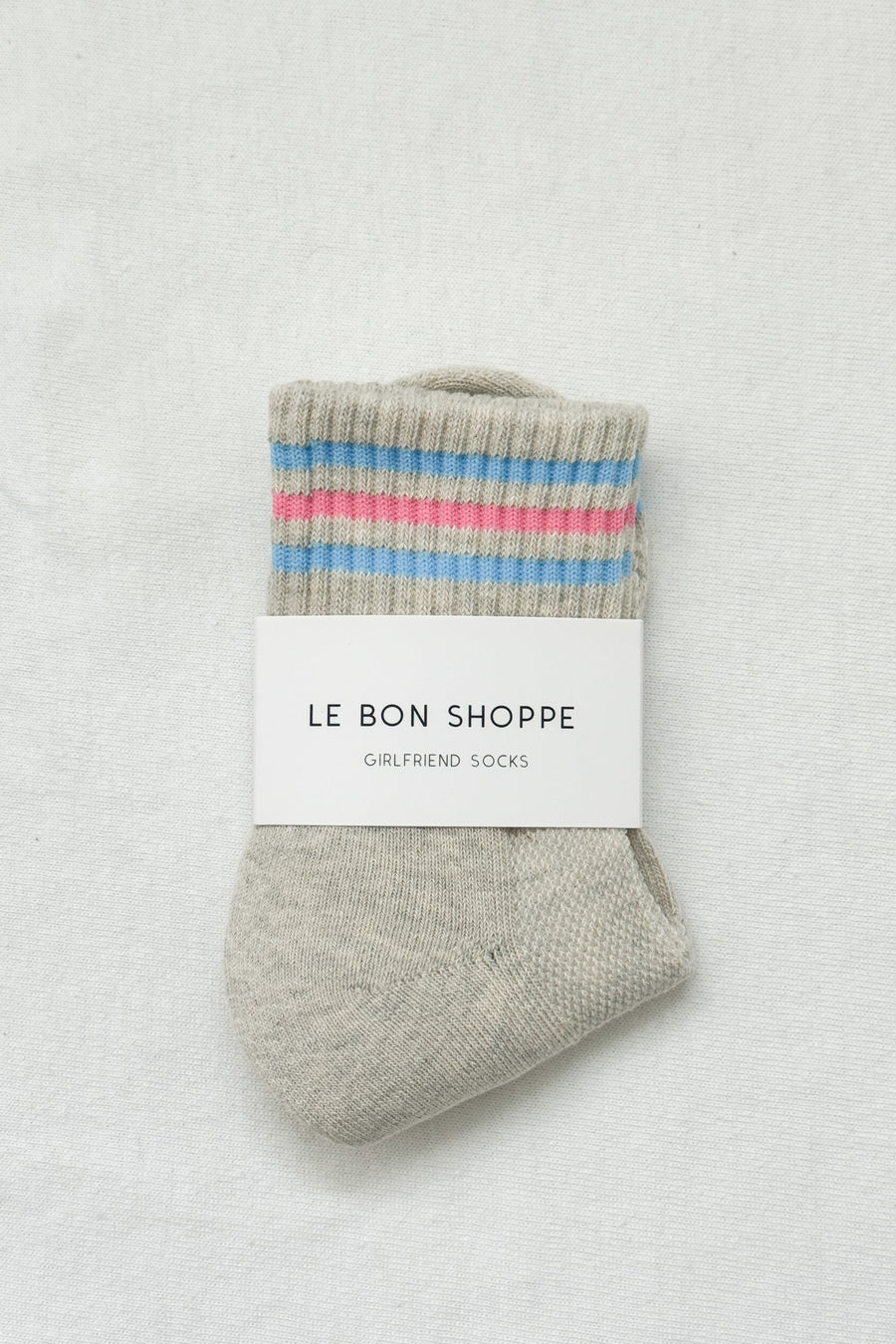 Girlfriend Socks in Bright Grey