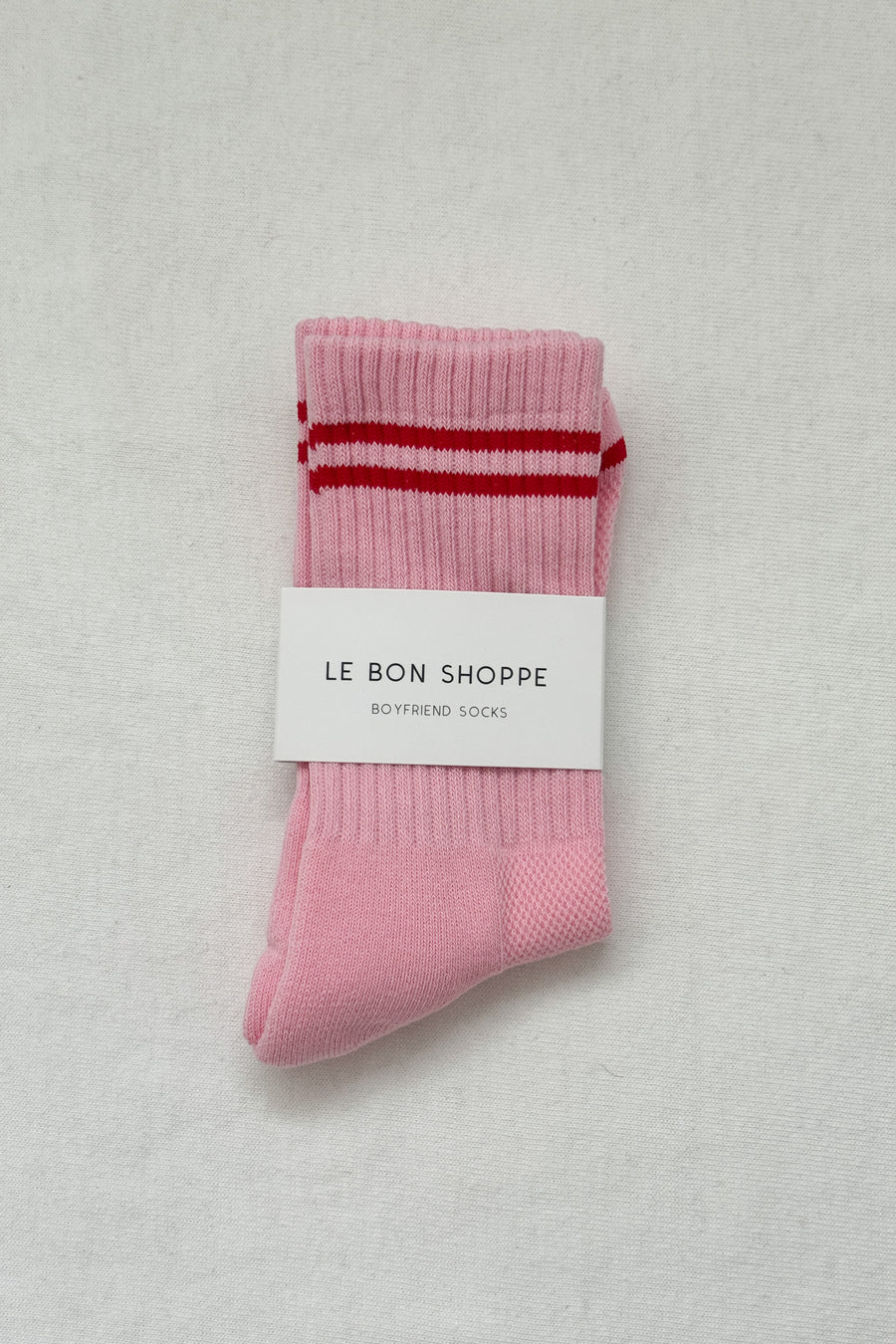 Boyfriend Socks in Amour Pink