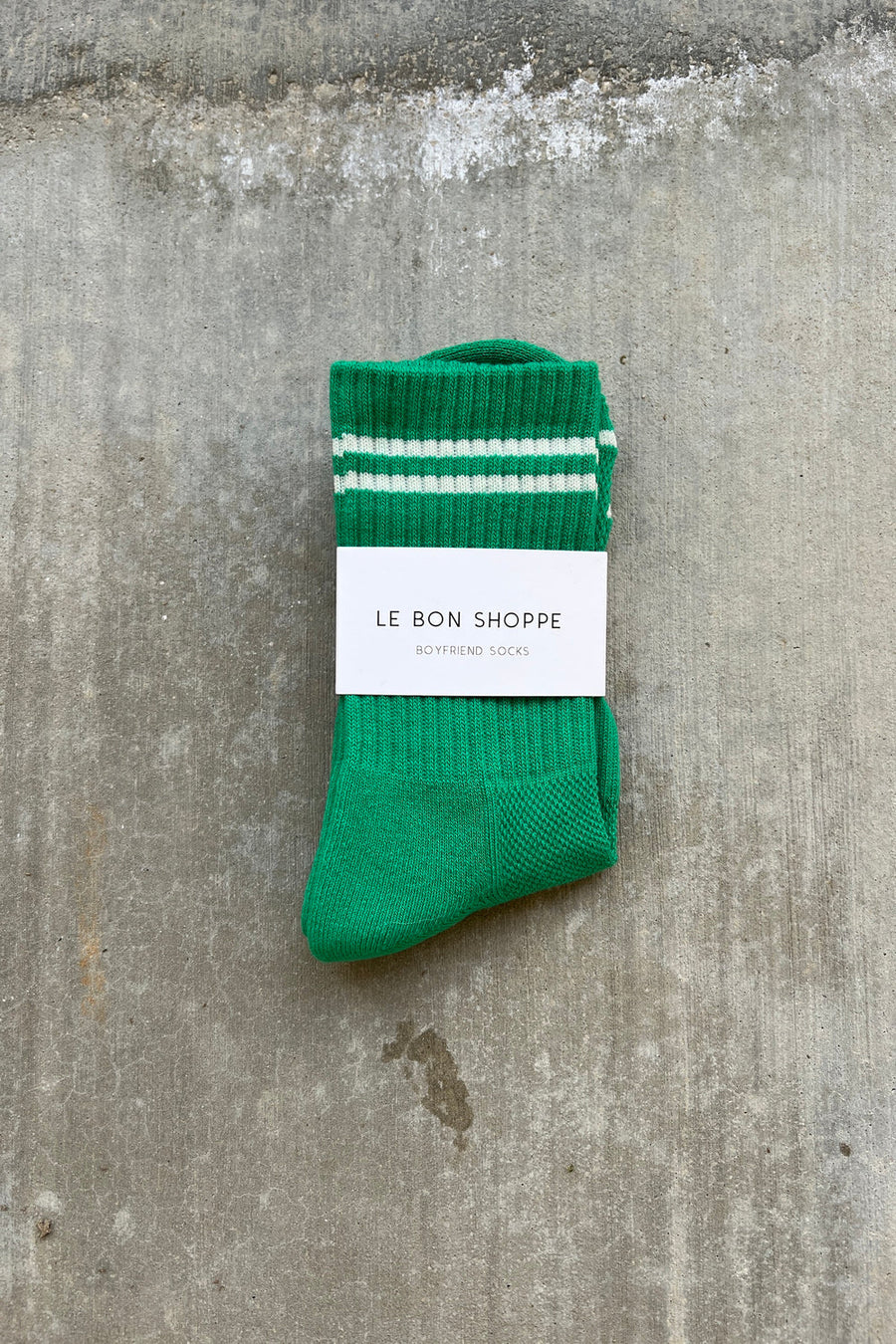 Kelly Green Boyfriend Socks