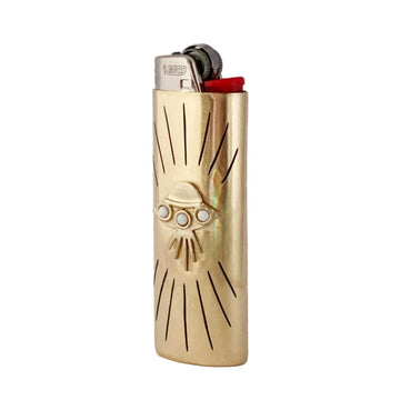 Abduction Lighter Case in Brass with Opal