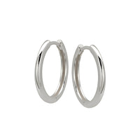 Medium Hoop Earrings in Sterling Silver
