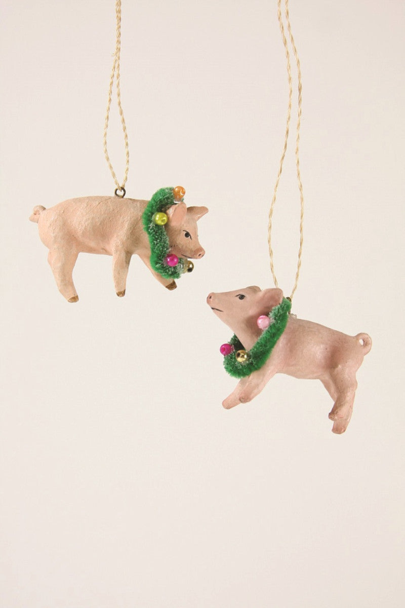 Holiday Piglet Ornament